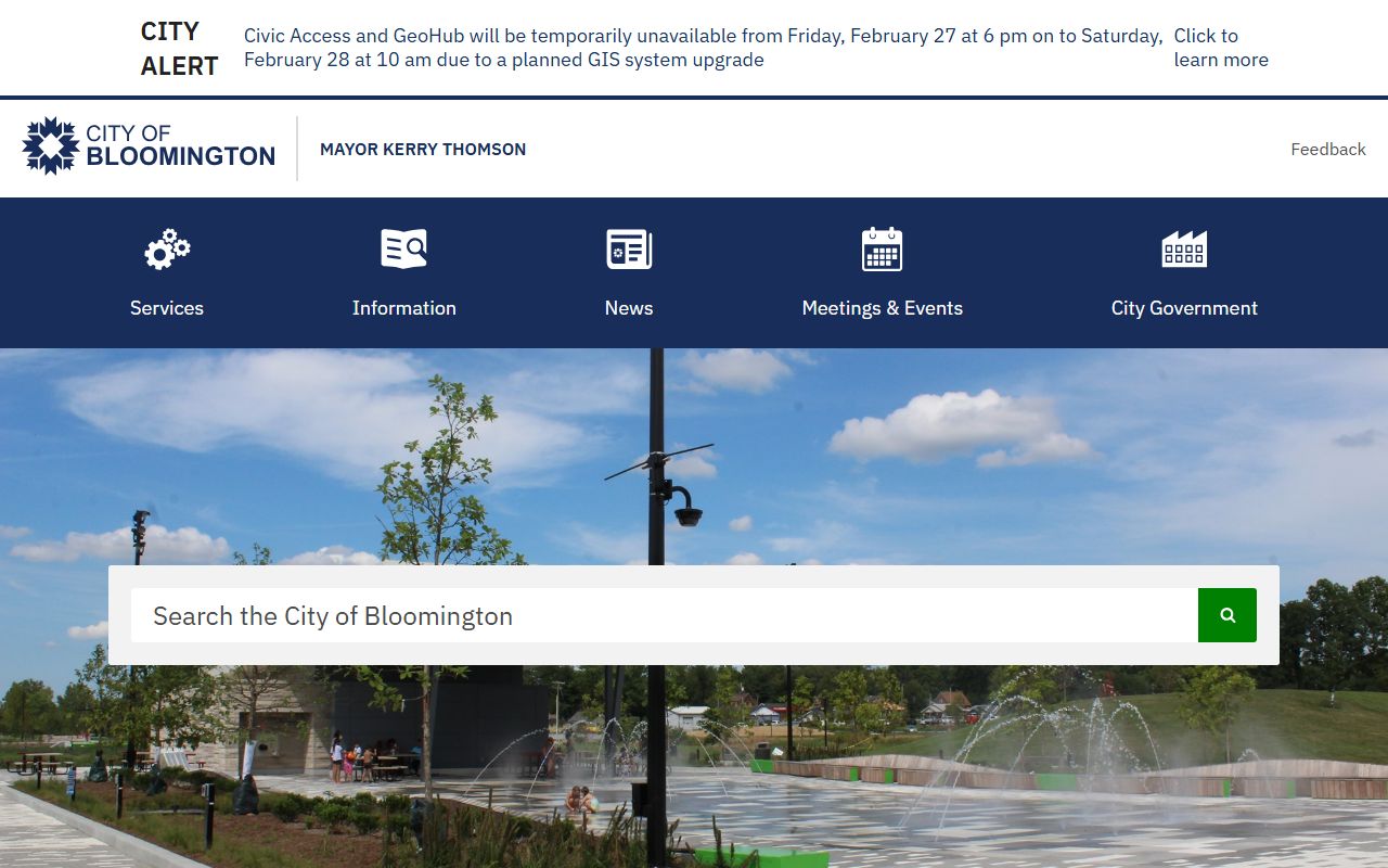 Bloomington death index city government website