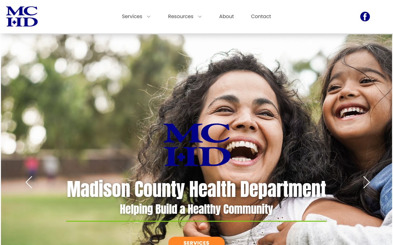 Madison County Health Department website for Madison County death index records